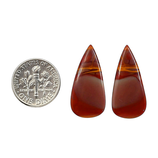 Noreena Jasper Pair 13.8x26.7x4.5 mm Pear Shape Polished Gemstone LS131-06700