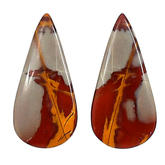 Noreena Jasper Pair 11.6x24.2x4 mm Pear Shape Polished Gemstone LS131-06701
