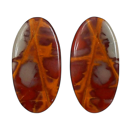 Noreena Jasper Pair 12x23.3x3.5 mm Oval Shape Polished Gemstone LS131-06703