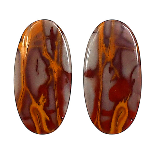 Noreena Jasper Pair 11.5x22.5x3.5 mm Oval Shape Polished Gemstone LS131-06705