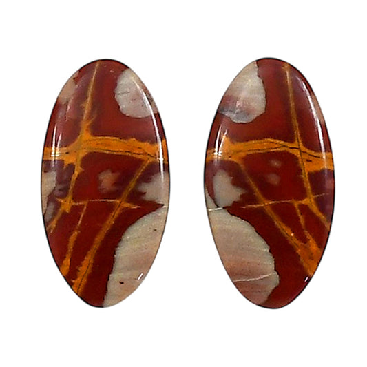 Noreena Jasper Pair 11.4x21.75x4 mm Oval Shape Polished Gemstone LS131-06706