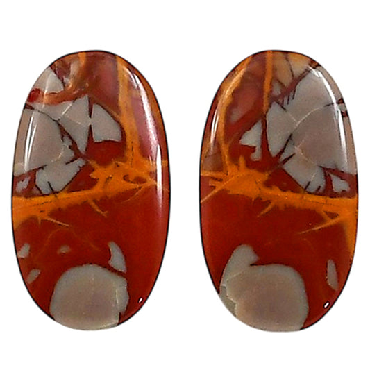 Noreena Jasper Pair 12.1x21.3x4 mm Oval Shape Polished Gemstone LS131-06707