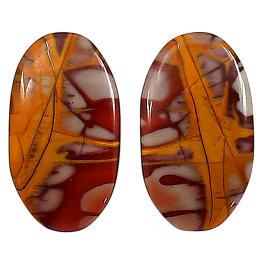 Noreena Jasper Pair 12.6x22.15x4.3 mm Oval Shape Polished Gemstone LS131-06708
