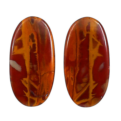 Noreena Jasper Pair 12.4x24.2x4.2 mm Oval Shape Polished Gemstone LS131-06709
