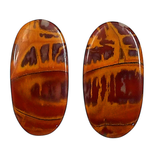 Noreena Jasper Pair 11.5x22.3x4 mm Oval Shape Polished Gemstone LS131-06710