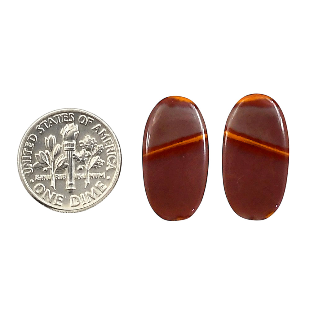 Noreena Jasper Pair 11.5x21.5x3.5 mm Oval Shape Polished Gemstone LS131-06711