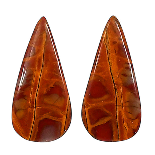 Noreena Jasper Pair 11.6x24.3x4 mm Pear Shape Polished Gemstone LS131-06712