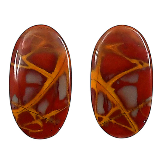 Noreena Jasper Pair 12x21.8x4 mm Oval Shape Polished Gemstone LS131-06713