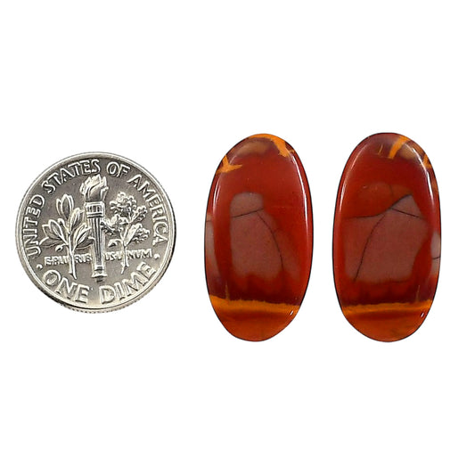 Noreena Jasper Pair 12.1x23.15x4 mm Oval Shape Polished Gemstone LS131-06715