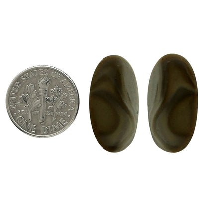 Flint Stone Pair 12.2x23.75x4 mm Oval Shape Polished Gemstone LS133-06990