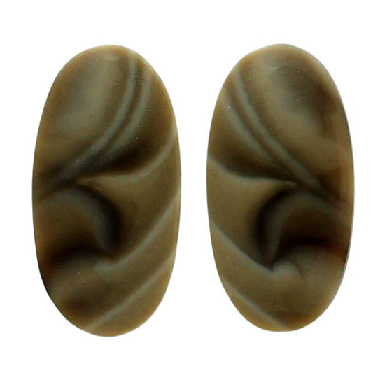 Flint Stone Pair 13x25.3x3 mm Oval Shape Polished Gemstone LS133-06991