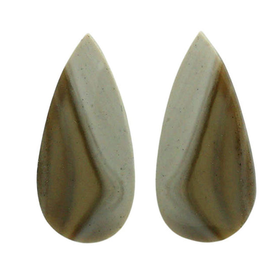 Flint Stone Pair 11.3x23.85x3.7 mm Pear Shape Polished Gemstone LS133-06992