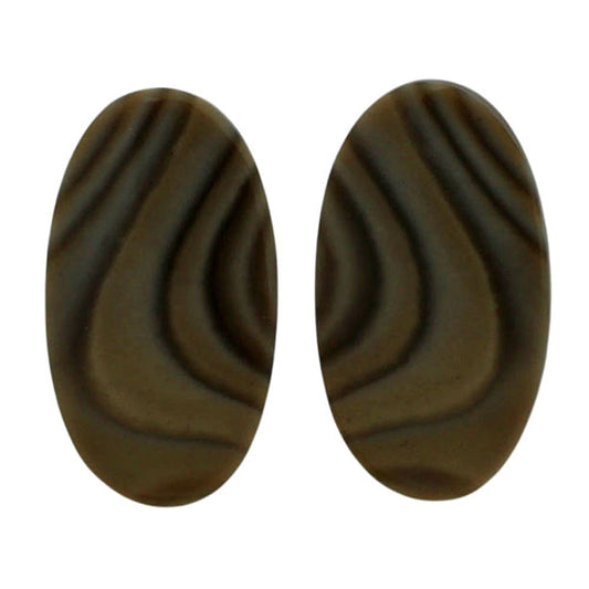 Flint Stone Pair 14.4x25.7x4 mm Oval Shape Polished Gemstone LS133-06996