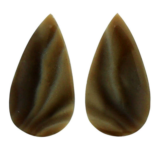 Flint Stone Pair 13x24.1x3.8 mm Pear Shape Polished Gemstone LS133-07000