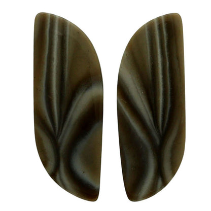 Flint Stone Pair 12.4x34.8x3.5 mm Fancy Shape Polished Gemstone LS133-07001