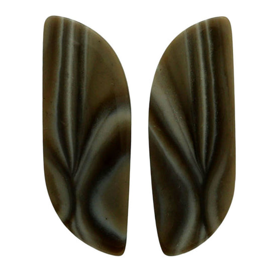Flint Stone Pair 12.4x34.8x3.5 mm Fancy Shape Polished Gemstone LS133-07001