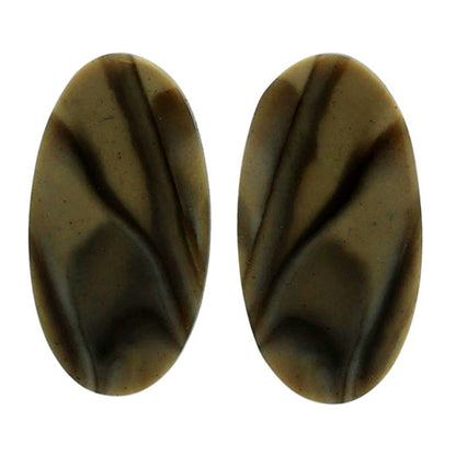 Flint Stone Pair 12.9x24.4x3 mm Oval Shape Polished Gemstone LS133-07005