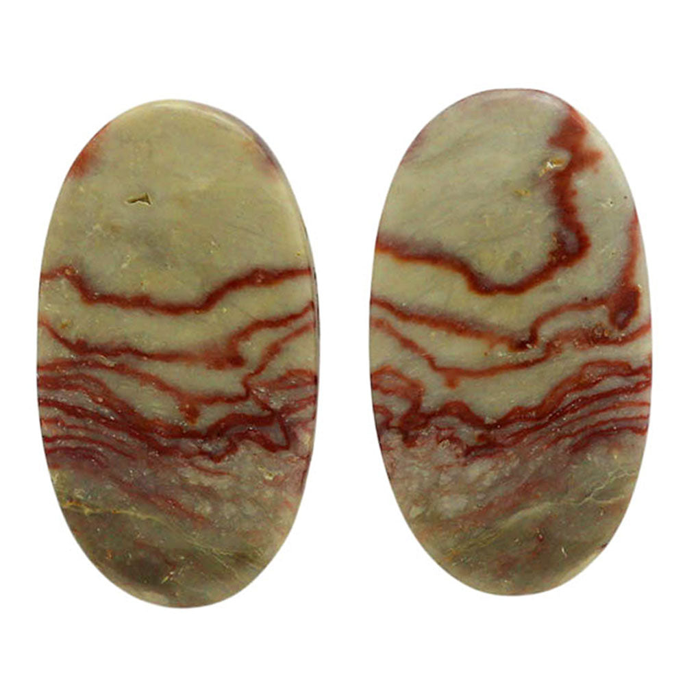 Wave Dolomite Pair 14x25x4 mm Oval Shape Polished Gemstone LS134-07035