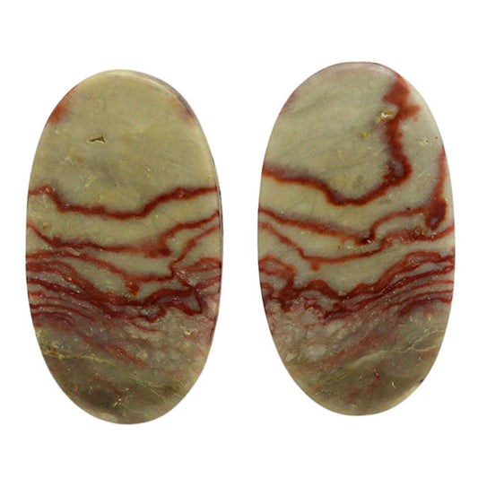 Wave Dolomite Pair 14x25x4 mm Oval Shape Polished Gemstone LS134-07035