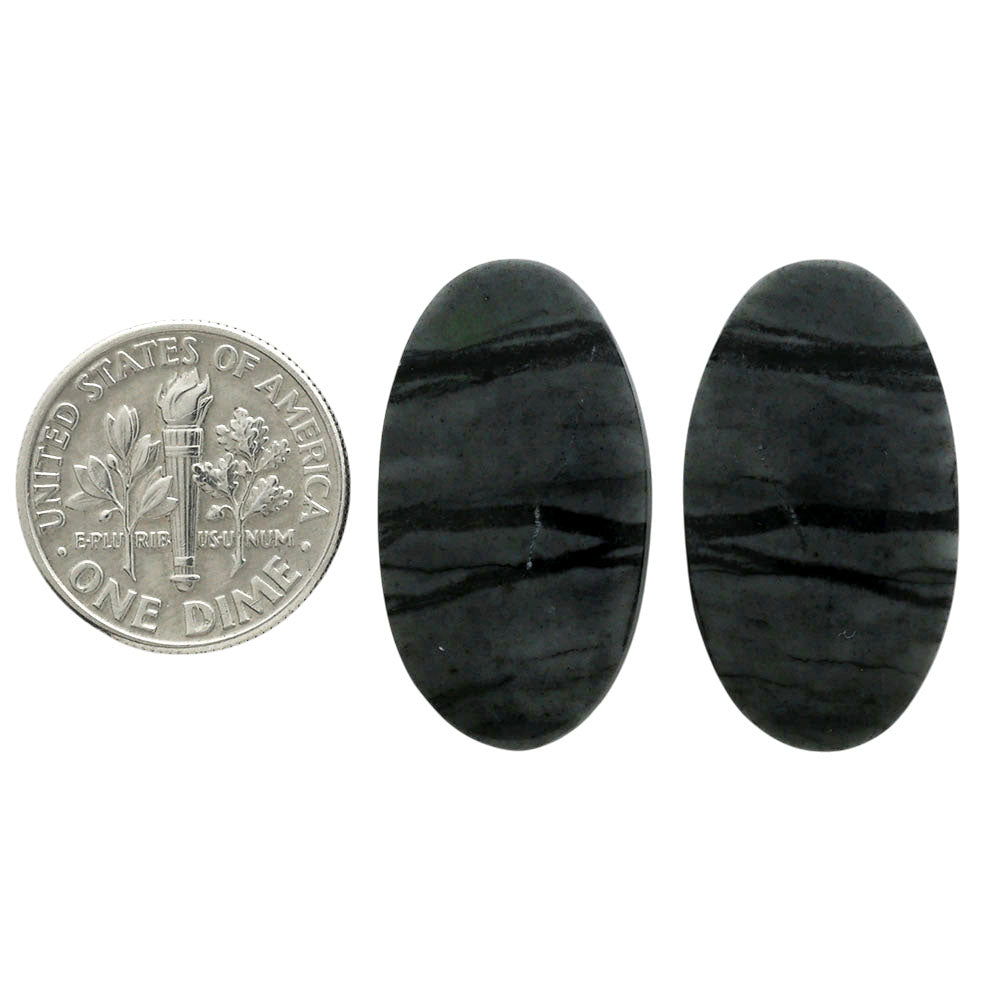 Picasso Jasper Pair 14.5x26x3.7 mm Oval Shape Polished Gemstone LS135-07084