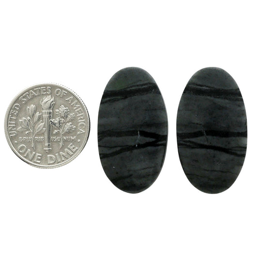 Picasso Jasper Pair 14.5x26x3.7 mm Oval Shape Polished Gemstone LS135-07084