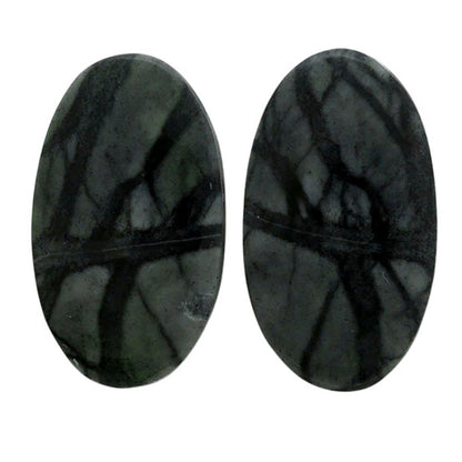Picasso Jasper Pair 13.8x23.9x4 mm Oval Shape Polished Gemstone LS135-07085