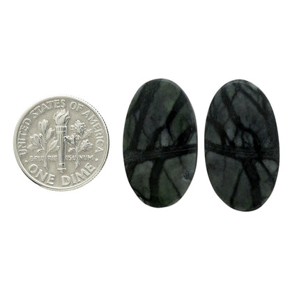 Picasso Jasper Pair 13.8x23.9x4 mm Oval Shape Polished Gemstone LS135-07085