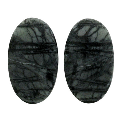 Picasso Jasper Pair 12.9x21.7x4 mm Oval Shape Polished Gemstone LS135-07088