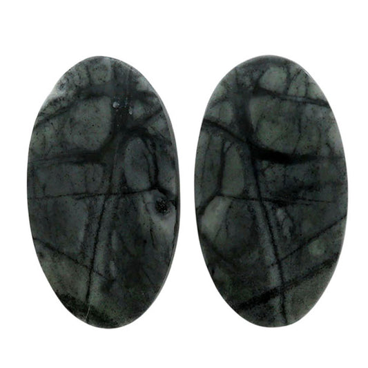 Picasso Jasper Pair 12.5x22x3.5 mm Oval Shape Polished Gemstone LS135-07090