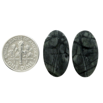 Picasso Jasper Pair 12.5x22x3.5 mm Oval Shape Polished Gemstone LS135-07090