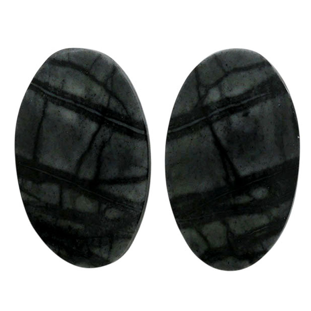 Picasso Jasper Pair 14x23.1x4 mm Oval Shape Polished Gemstone LS135-07091