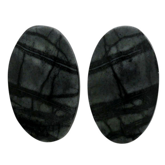 Picasso Jasper Pair 14x23.1x4 mm Oval Shape Polished Gemstone LS135-07091