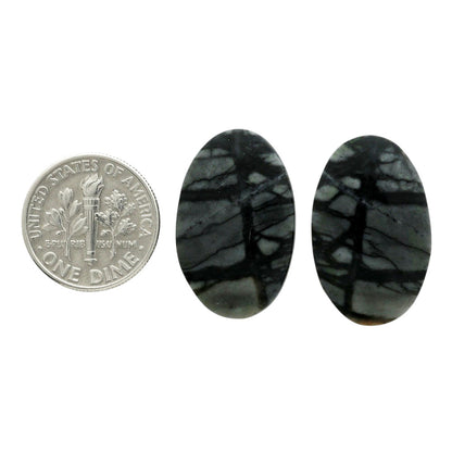 Picasso Jasper Pair 15.1x24.1x3.8 mm Oval Shape Polished Gemstone LS135-07093