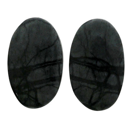 Picasso Jasper Pair 13.8x22.7x4.2 mm Oval Shape Polished Gemstone LS135-07096