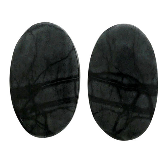 Picasso Jasper Pair 13.8x22.7x4.2 mm Oval Shape Polished Gemstone LS135-07096