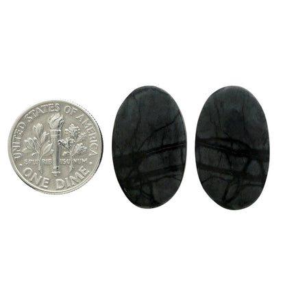 Picasso Jasper Pair 13.8x22.7x4.2 mm Oval Shape Polished Gemstone LS135-07096