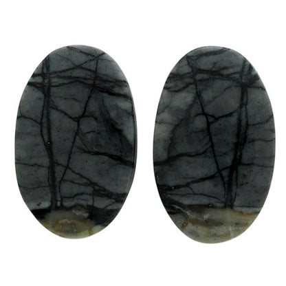 Picasso Jasper Pair 14.9x23.7x4 mm Oval Shape Polished Gemstone LS135-07098