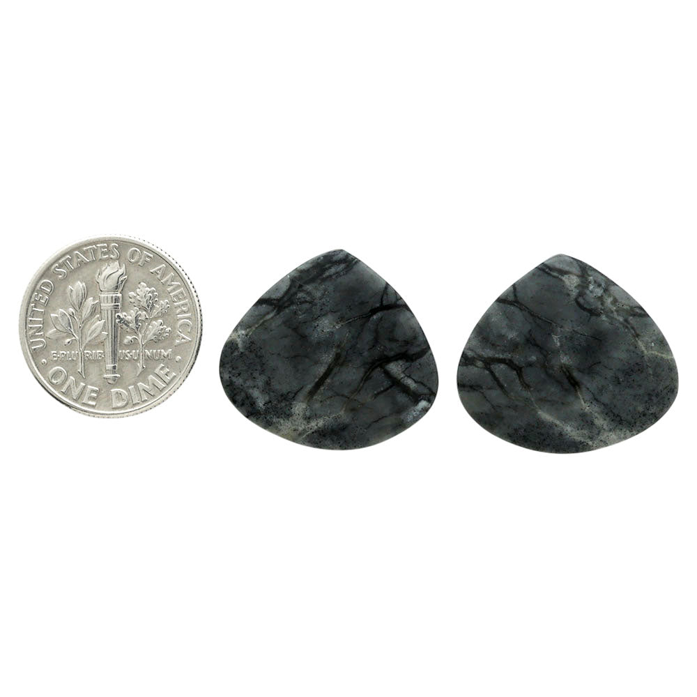 Picasso Jasper Pair 19.2x21.1x4 mm Heart Shape Polished Gemstone LS135-07100