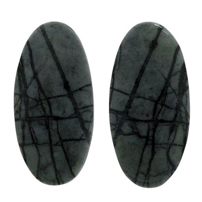Picasso Jasper Pair 13.1x26.8x3.3 mm Oval Shape Polished Gemstone LS135-07103