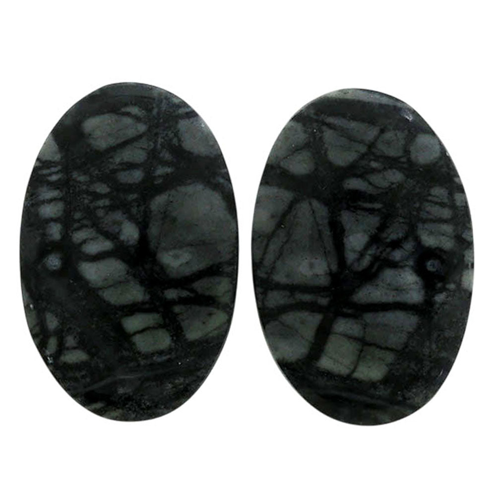 Picasso Jasper Pair 15.5x23.7x4 mm Oval Shape Polished Gemstone LS135-07105
