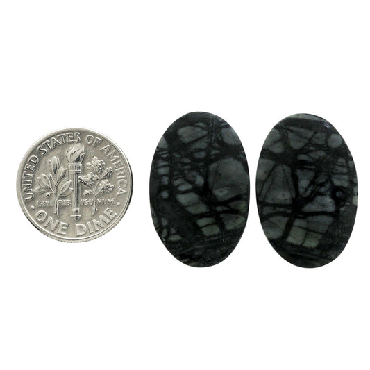 Picasso Jasper Pair 15.5x23.7x4 mm Oval Shape Polished Gemstone LS135-07105