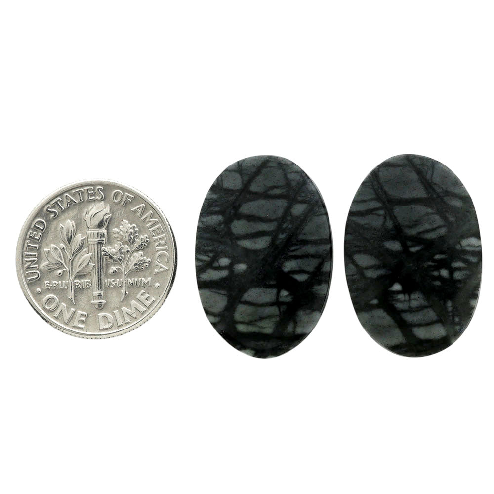 Picasso Jasper Pair 15.4x22.5x4 mm Oval Shape Polished Gemstone LS135-07106
