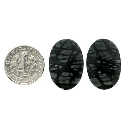 Picasso Jasper Pair 15.4x22.5x4 mm Oval Shape Polished Gemstone LS135-07106