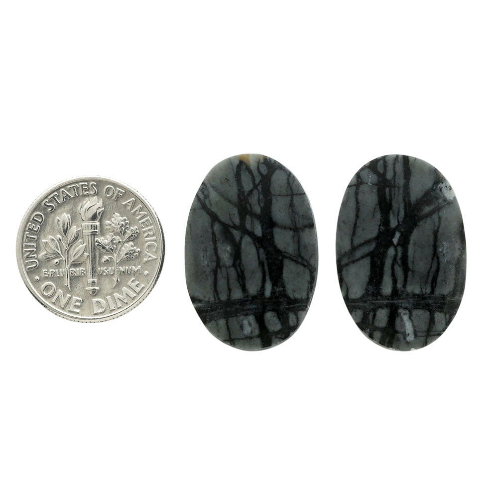 Picasso Jasper Pair 16x23.8x4 mm Oval Shape Polished Gemstone LS135-07107