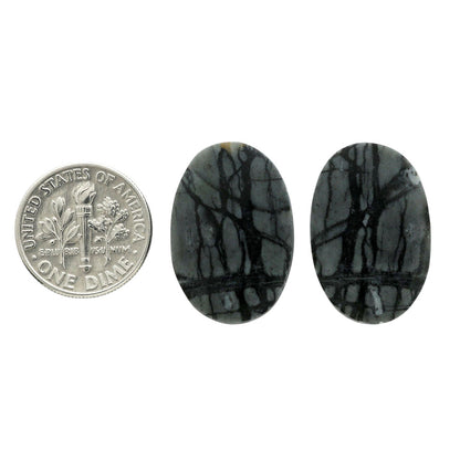 Picasso Jasper Pair 16x23.8x4 mm Oval Shape Polished Gemstone LS135-07107