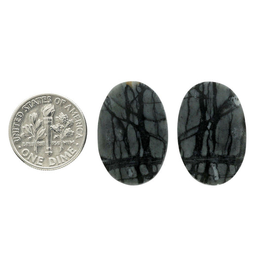 Picasso Jasper Pair 16x23.8x4 mm Oval Shape Polished Gemstone LS135-07107
