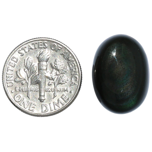 Obsidian Eye 13x18x6 mm Oval Shape Polished Gemstone LS136-07132