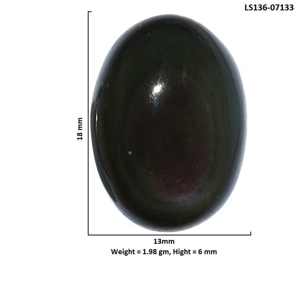 Obsidian Eye 13x18x6 mm Oval Shape Polished Gemstone LS136-07133
