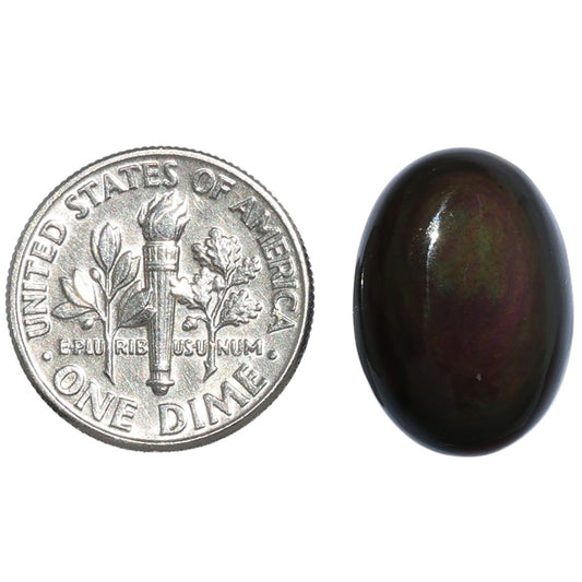 Obsidian Eye 13x18x6 mm Oval Shape Polished Gemstone LS136-07134