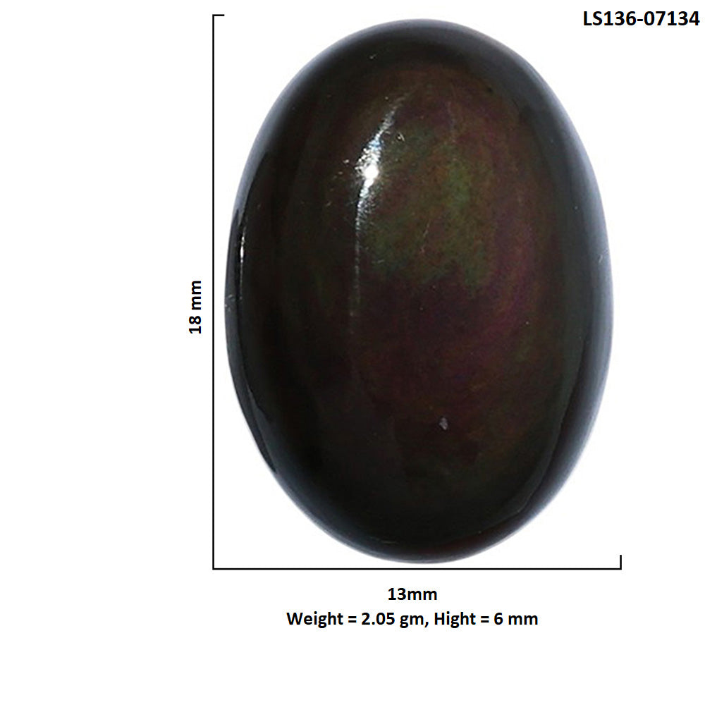 Obsidian Eye 13x18x6 mm Oval Shape Polished Gemstone LS136-07134